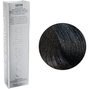 Cover Line Delicate Haarkleuring Permanente Crème 100ml - 02 / 2N Darkest Brown