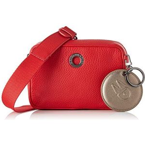 MANDARINA DUCK Leren Schoudertas Mellow Leather Camera Bag Flame Scarlet Rood