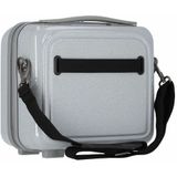 Logoduck + Glitter Beauty Case / Glitter Silver, glitter/zilver, 28,5x26,5x16,5(LxHxW), make-uptas