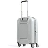 Mandarina Duck Logo-duck suitcases and trolley, eenheidsmaat, Zilveren glitter, 40x55x20(LxHxW), trolley