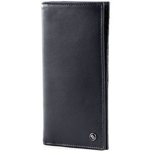 MANDARINA DUCK Leren Kaarthoes Downtown Bifold Wallet Navy Donkerblauw