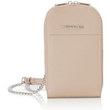 MANDARINA DUCK Leren Telefoontasje Schoudertas Mellow Leather Phone Crossbody Bag Warm Taupe