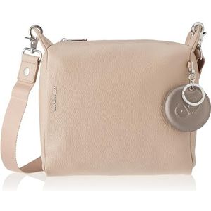 Mandarina Duck Mellow Leather Crossover voor dames, Warm Taupe