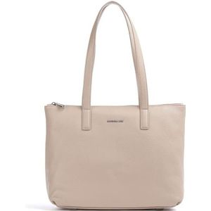 Mandarina Duck Mellow Leather Crossover voor dames, Warm Taupe