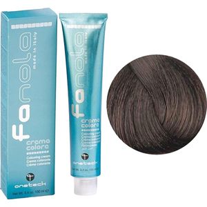 Fanola Kleurverandering Haarverf en haarkleuring Hair Color No. 5,0 Lichtbruin 100 ml (€ 66,40 / 1 l)