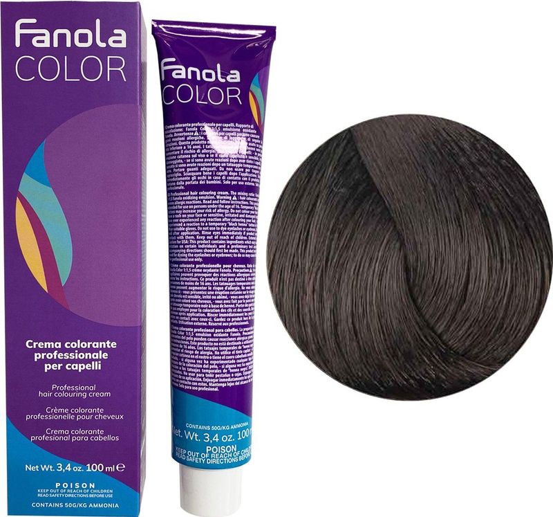 Fanola - Professional Colouring Cream - 4.03 Warm Chestnut - Haarverf