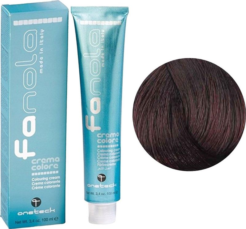 Fanola - Professional Colouring Cream - 4.6 - 100ml - Haarkleuring