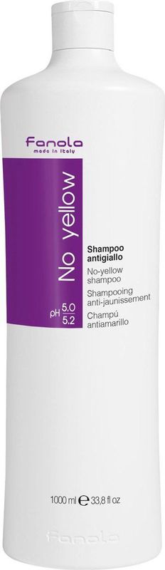 Fanola - No Yellow - Shampoo - 1000ml - Violet Pigment