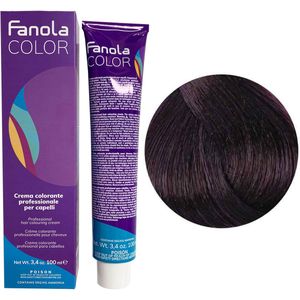 Fanola Kleurverandering Haarverf en haarkleuring Hair Color No. 5,22 Lichtbruin donker violet