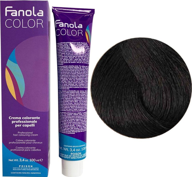 Fanola - Professional Colouring Cream - 4.29 - 100ml - Haarkleuring