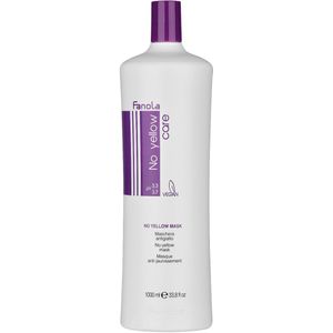 Fanola - No Yellow Masker - Haarmasker - 1000ml - Paarse Pigmenten