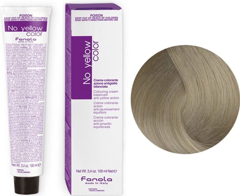 Fanola - No Yellow Colouring Cream - Haarkleuring - Zeer Licht IJsblond