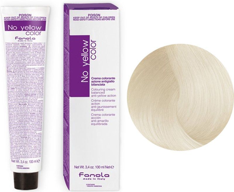 Fanola - No Yellow Color - Haarkleuring - 100ml - Paarse Pigmenten