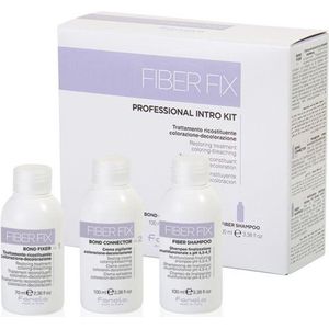 Fanola Pakket Fiber Fix Professional Intro Kit Restoring Treatment Coloring-Bleaching