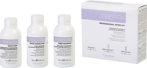 Fanola Pakket Fiber Fix Professional Intro Kit Restoring Treatment Coloring-Bleaching