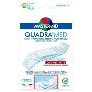Master Aid Quadra Med Strip, 20 stuks