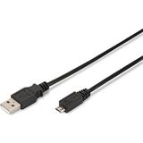 USB 2.0-kabel Ewent EC1018 Zwart Afmeting 0,5 m