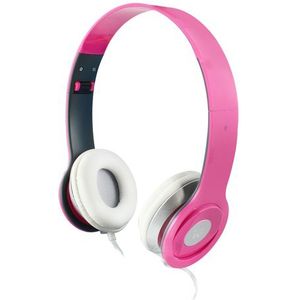Ewent EW3575 hoofdtelefoon/headset Hoofdtelefoons Bedraad Hoofdband Muziek Roze