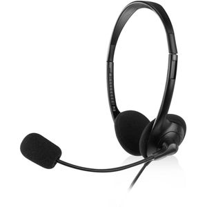 Ewent - EW3567 - Headset - Zwart - Bedraad - On-Ear
