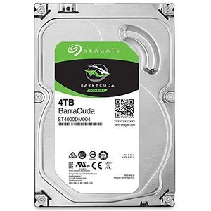 Seagate Barracuda ST4000DM004 harde schijf, 4 TB, intern, 8,9 cm (3,5 inch), SATA 6 Gb/s, 5400 rpm, buffer: 256 MB