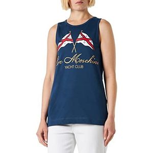 Love Moschino Regular Fit tanktop voor dames, blauw, 40