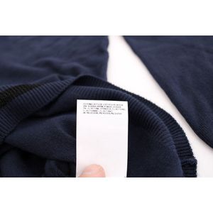 C’n’c Costume National - Gebreide Trui - Blauw - V-hals - Viscose Mix