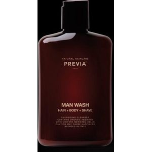 PREVIA MAN Wash Hair + Body + Shave 250 ml