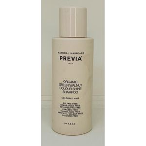 Previa Organic Green Walnut Colour Shine Shampoo voor gekleurd haar 100 ml