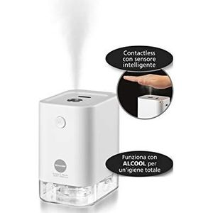 Macom Enjoy & Relax 877 Smart Sanitizer Cordless Handdesinfector, oplaadbaar met USB-contactloos met smart-sensor, wit, reisformaat