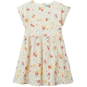 United Colors of Benetton Jurk voor meisjes en meisjes, meerkleurig, 66 karaat, 140 cm