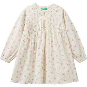 United Colors of Benetton Jurk voor meisjes en meisjes, meerkleurig 63u, 104 cm