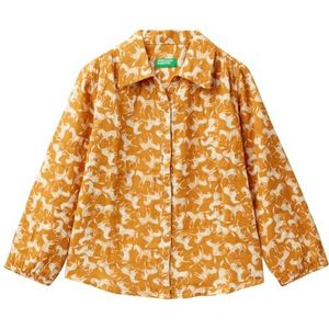 United Colors of Benetton Shirt voor meisjes en meisjes, oker 63b, 130