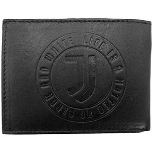 JUVIR|#JUVENTUS FC Juventus 133067 Juve, officieel Juventus lederen portemonnee voor heren, zwart, 125 x 95 x 30 mm