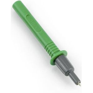 HT Instruments 404-IECV Banaanstekker Bananenbus, Bus 4 mm, Steekaansluiting 4 mm CAT III 1000 V, CAT IV 600 V Groen 1