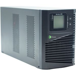 Elsist MISSION 1000 Dubbele conversie (online) 1 kVA 800 W (1000 VA, 900 W, Online dubbele transformator UPS), UPS