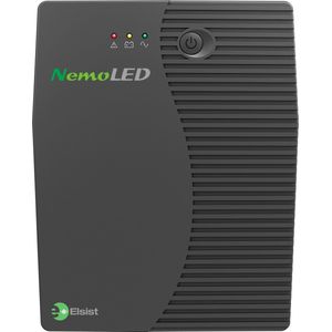 Elsist NEMOLED 80 Unterbrechungsfreie Stromversorgung 800VA 360W LED USV Schwarz Line Interactive 2 (800 VA, 360 W, Lijninteractief UPS), UPS