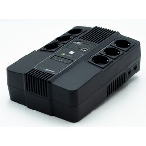 Nacon Gaming MULTIPRESA - LINE INTERACTIVE 800 VA 480 W CON 6 PRESE SHUKO E USB (MULTISTATION800) (800 VA, 480 W, Lijninteractief UPS), UPS