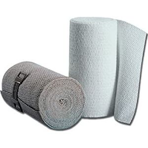 GIMA PreviNova, Compressie Elastische Bandages, Medium Compressie, Maat 4,5 m x 8 cm, 10 eenheden Individueel verpakt, met Clip