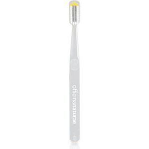 Officina Naturae Duurzame Kindertandenborstel met Zilveren Haren - Yellow