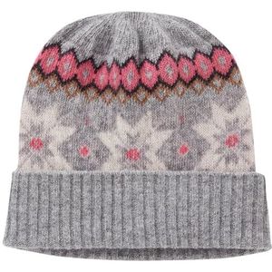 United Colors of Benetton Bonnet 1044ea00u winteraccessoireset voor dames (1 stuk), Medium Heather Grey 501