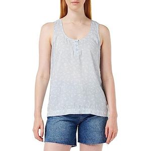 United Colors of Benetton Tanktop 5UEFDH007, lichtblauw, 77 A, M dames, lichtblauw A patroon 77a, M