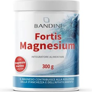 Bandini® FORTIS MAGNESIUM voor Constipatie, Complete Magnesiumcarbonaat Poeder, Sterk Laxeermiddel voor Angst, Stress en Geheugen, Vermindering van vermoeidheid en moeheid, Veganistisch, 300g