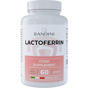 Bandini® Lactoferrine 60 Capsules - 200mg Lactoferrin per capsule (60 capsules) - Hooggedoseerd voedingssupplement met vitamine C - Natuurlijke antioxidant voor ondersteuning van het immuunsysteem