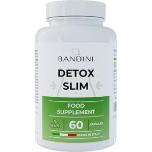 Bandini® DETOX SLIM 60 plantaardige capsules | Ontgiftend, antioxidant, zuiverend, lever- en darmontgiftend | Plantenextractencomplex: bromelaïne, paardenbloem, Pilosella, berk en Garcinia