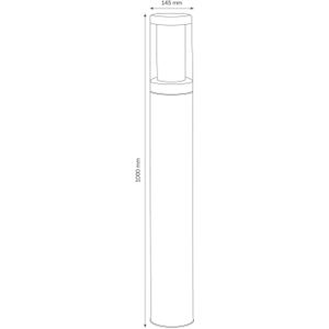 LCD EDELSTAHL tuinpadverlichting 1257 zeewaterbestendig 100cm