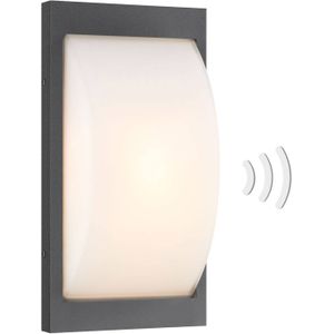 LCD Sensor-buitenwandlamp 069SEN E27 grafiet