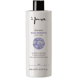 Pura Shampoo voor krullen, professionele behandeling voor natuurlijk en permanent haar, beschermt tegen creatief effect, 500 ml
