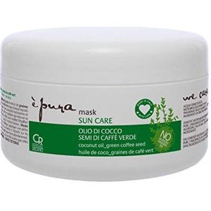 Pura Sun Care masker, professionele intensieve behandeling voor zonbeschadigd haar, zout en check licht, met zonnebescherming, 300 ml