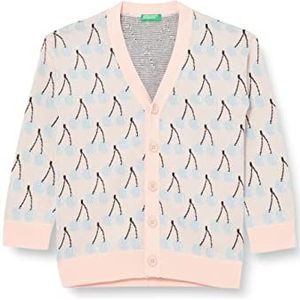 United Colors of Benetton Cardigan M/L 1094Q600K Cardigan Sweater Jongen (1 stuk), Pastel Roze A Fantasia 901