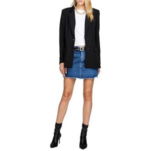 Sisley Dames 2KVXLW00D Jacket, Black 100, 34, Black 100, 34